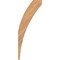 Ekena Millwork 3 1/2"W x 8"D x 20"H Thorton Smooth Knee Brace, Western Red Cedar BRC04X08X20THR00SWR - alternate 2